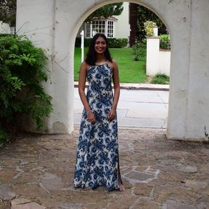 Michael Kors floor length dress (BLUE)